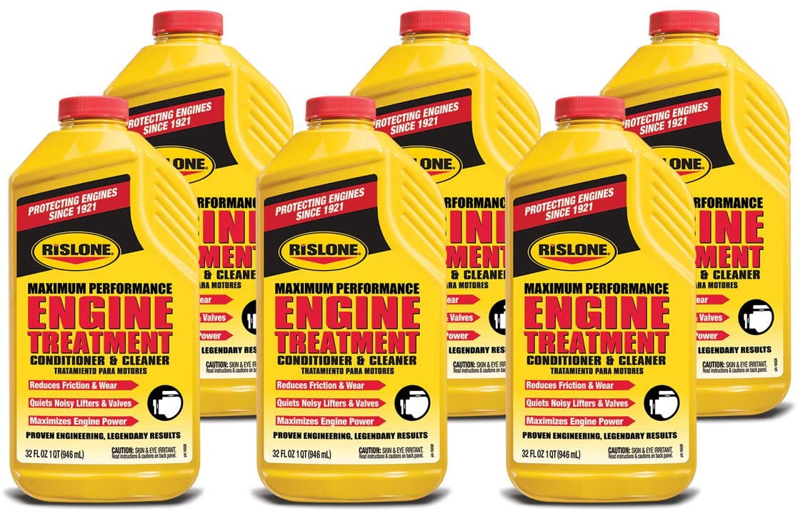 Rislone 100QR Engine Treatment Conditioner and Cleaner 32oz Bottle (6 Pack)